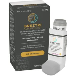 Köp Breztri Aerosphere inhalator online (budesonid/glykopyrrolat/formoterolfumarat)